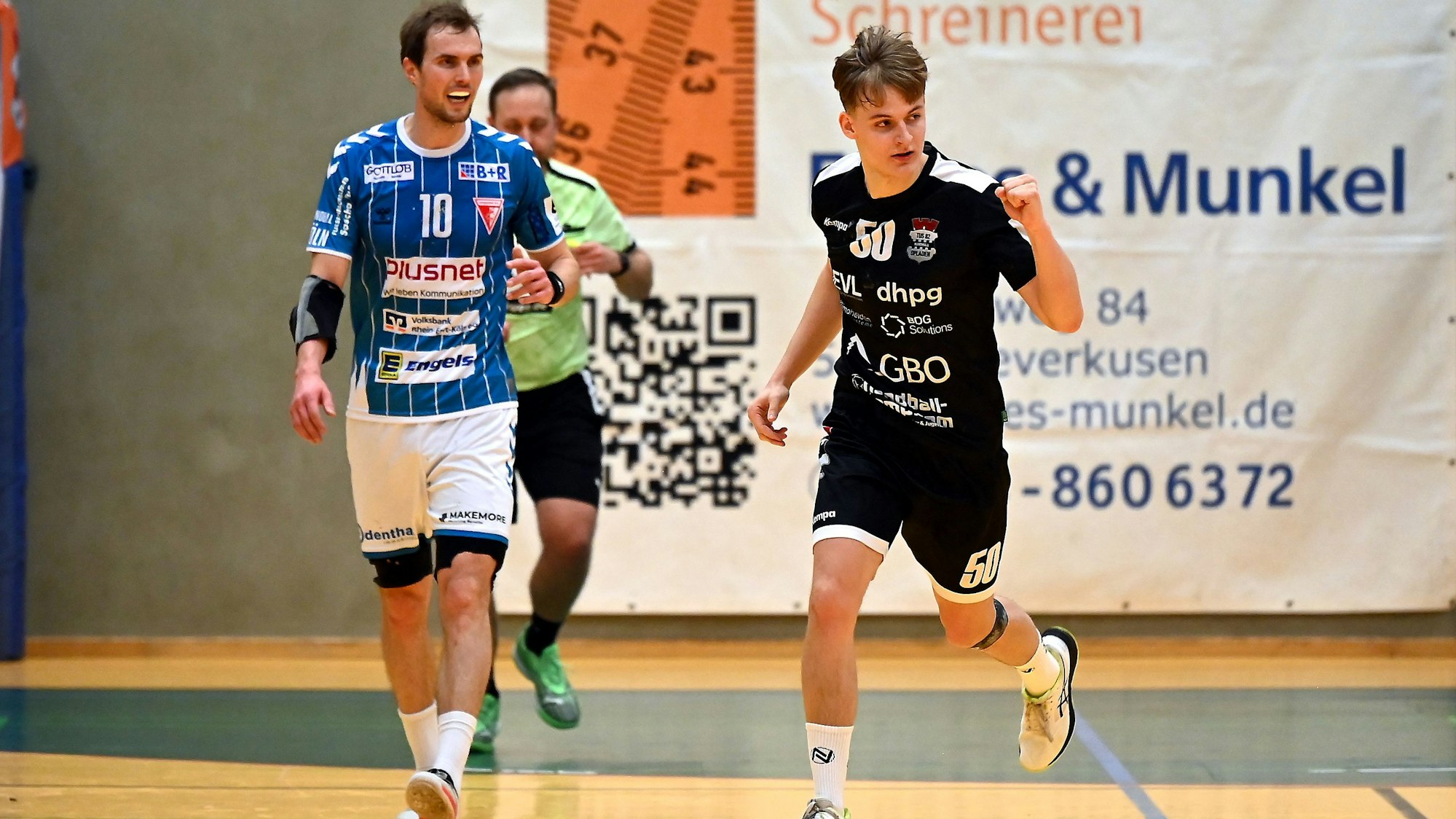 07.02.2025, Handball-TuS Opladen-Longericher SC Köln
rechts: Luis Pauli (Opladen)
Foto: Uli Herhaus