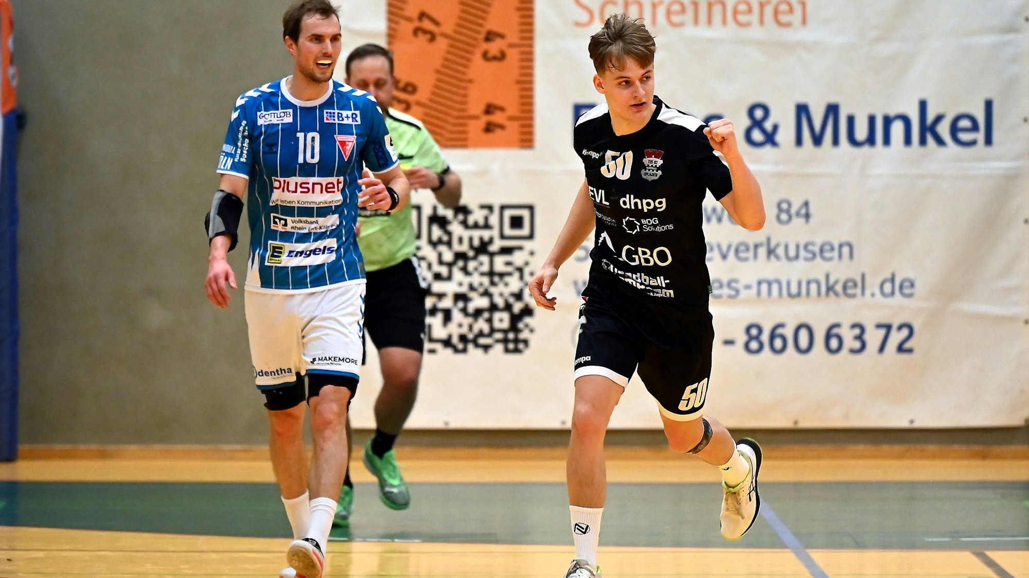 07.02.2025, Handball-TuS Opladen-Longericher SC Köln
rechts: Luis Pauli (Opladen)
Foto: Uli Herhaus