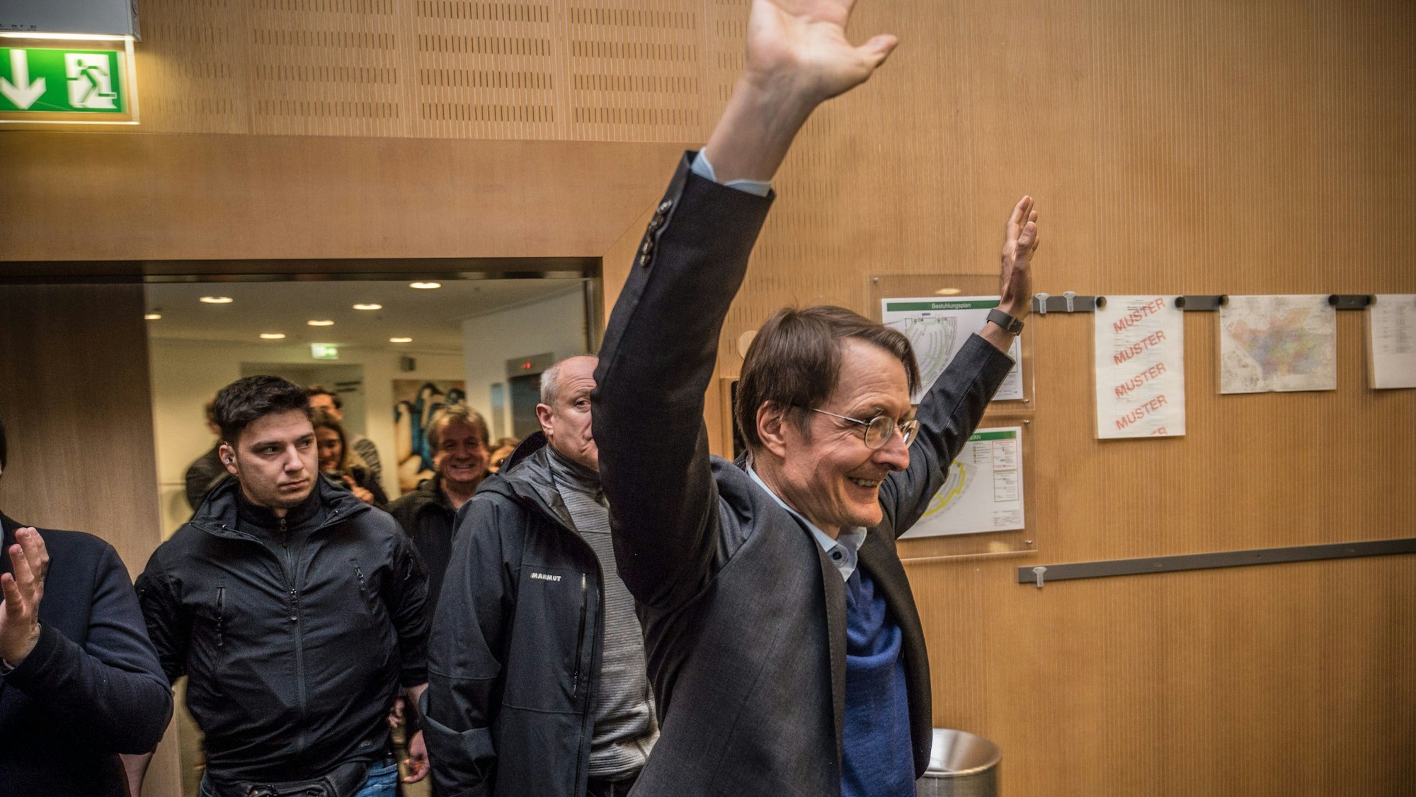 Bundestagswahl 2025 Karl Lauterbach und Siegmar Heß Foto: Ralf Krieger