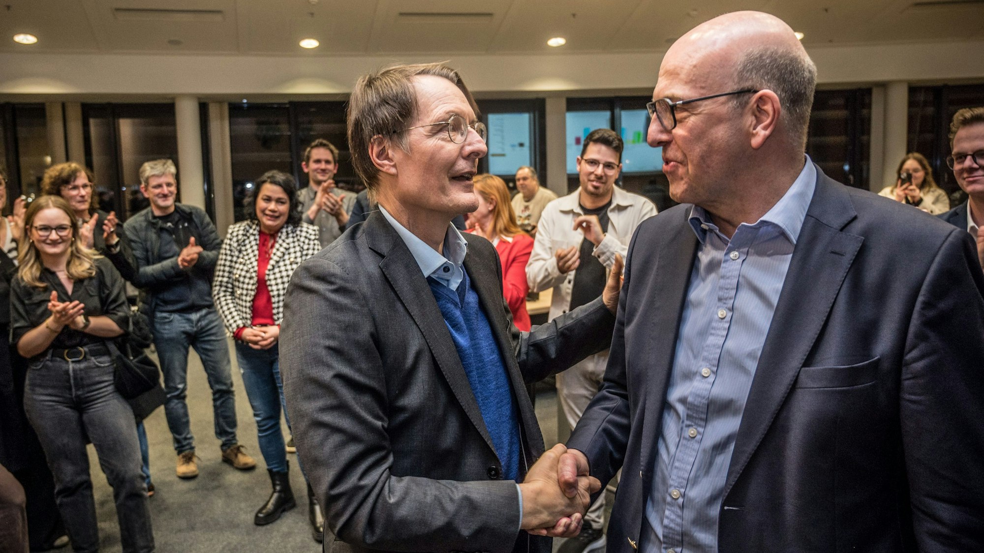 Karl Lauterbach und Siegmar Heß .