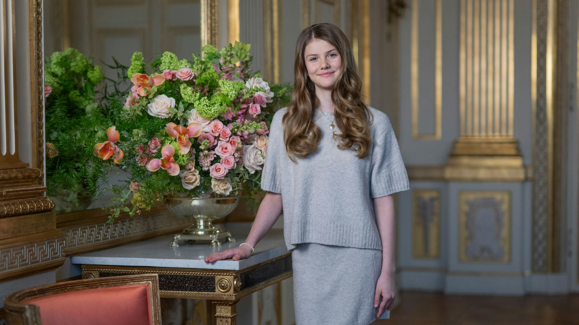 Prinzessin Estelle im Königlichen Palast von Stockholm.