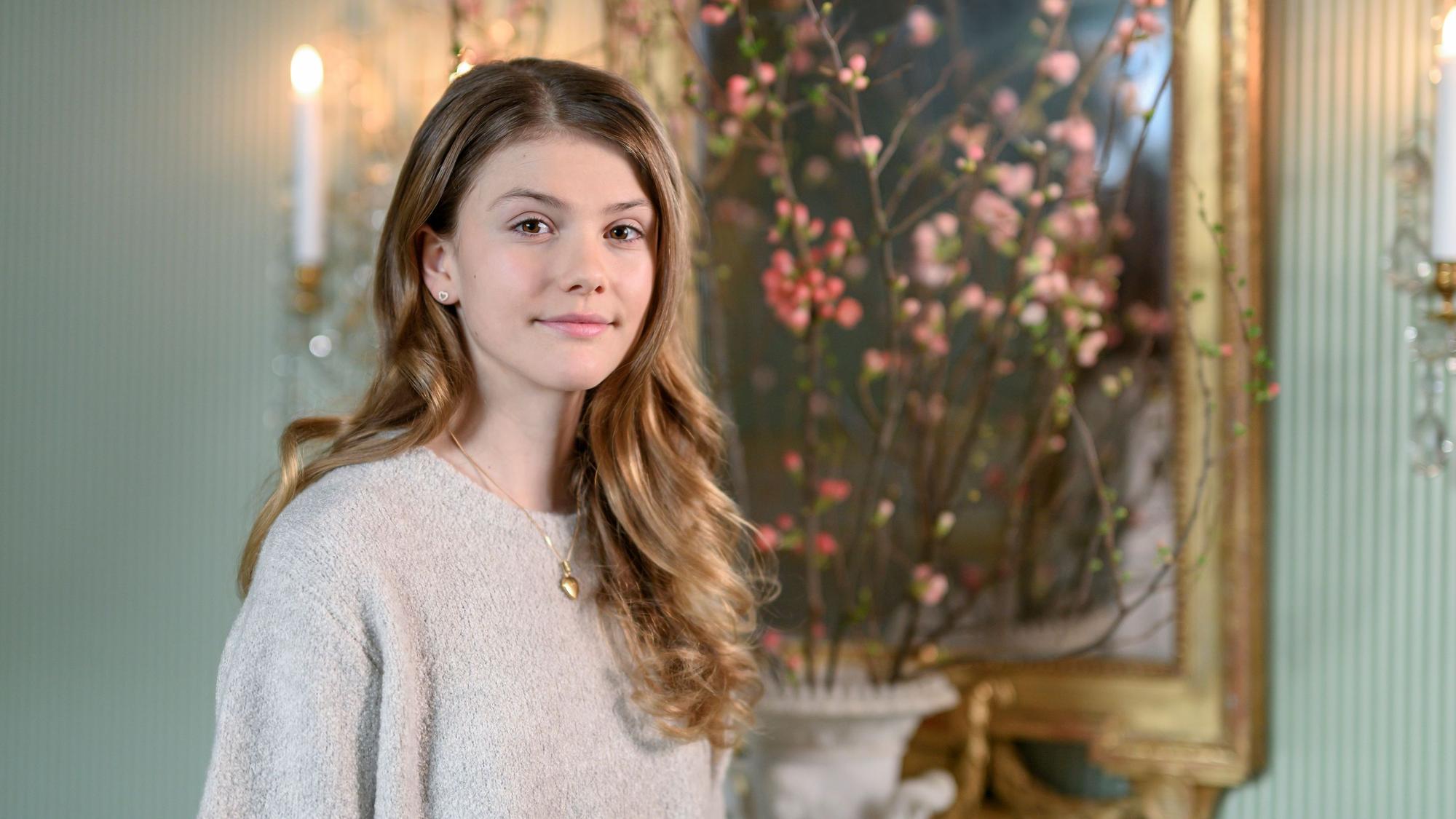 Prinzessin Estelle im Königlichen Palast von Stockholm.
