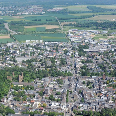 Eine Luftaufnahme des Erftstädter Stadtteils Liblar.