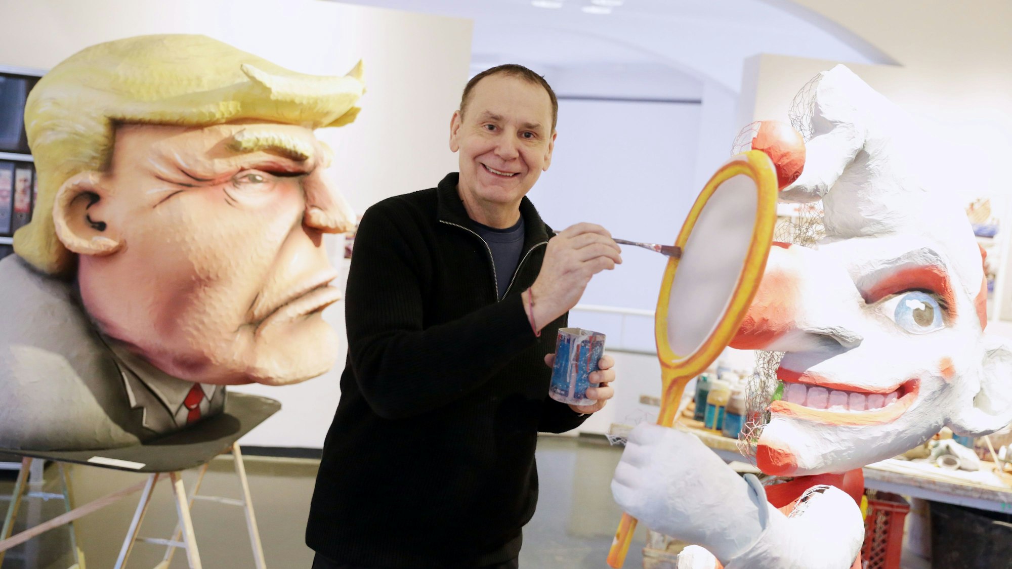 Jaques Tilly ist in der Ausstellung im Stadtmuseum zu sehen.