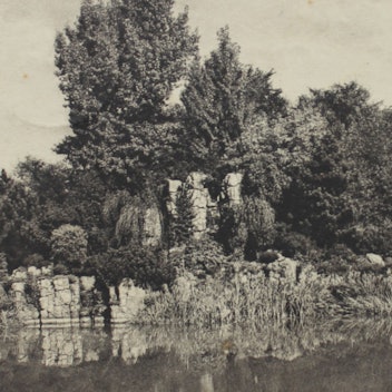 Das Alpinum im Botanischen Garten, ca. 1925.