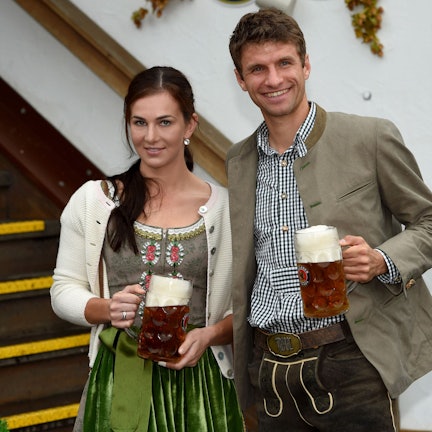 Thomas Müller und seine Frau Lisa.