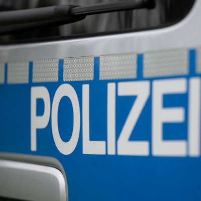Polizeischriftzug.