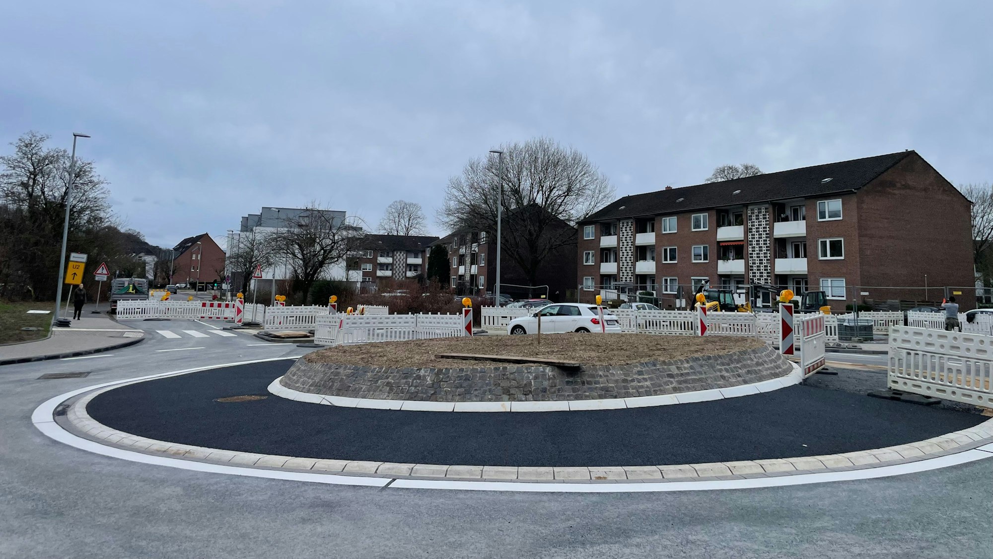 Der Kreisverkehr an der Neukirchener Straße in Leichlingen