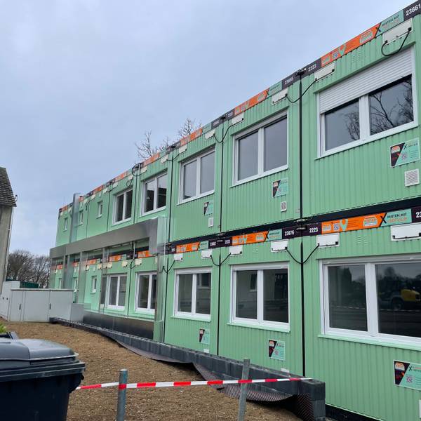44 Geflüchtete sollen in den neuen Containern in der Oberschmitte untergebracht werden.