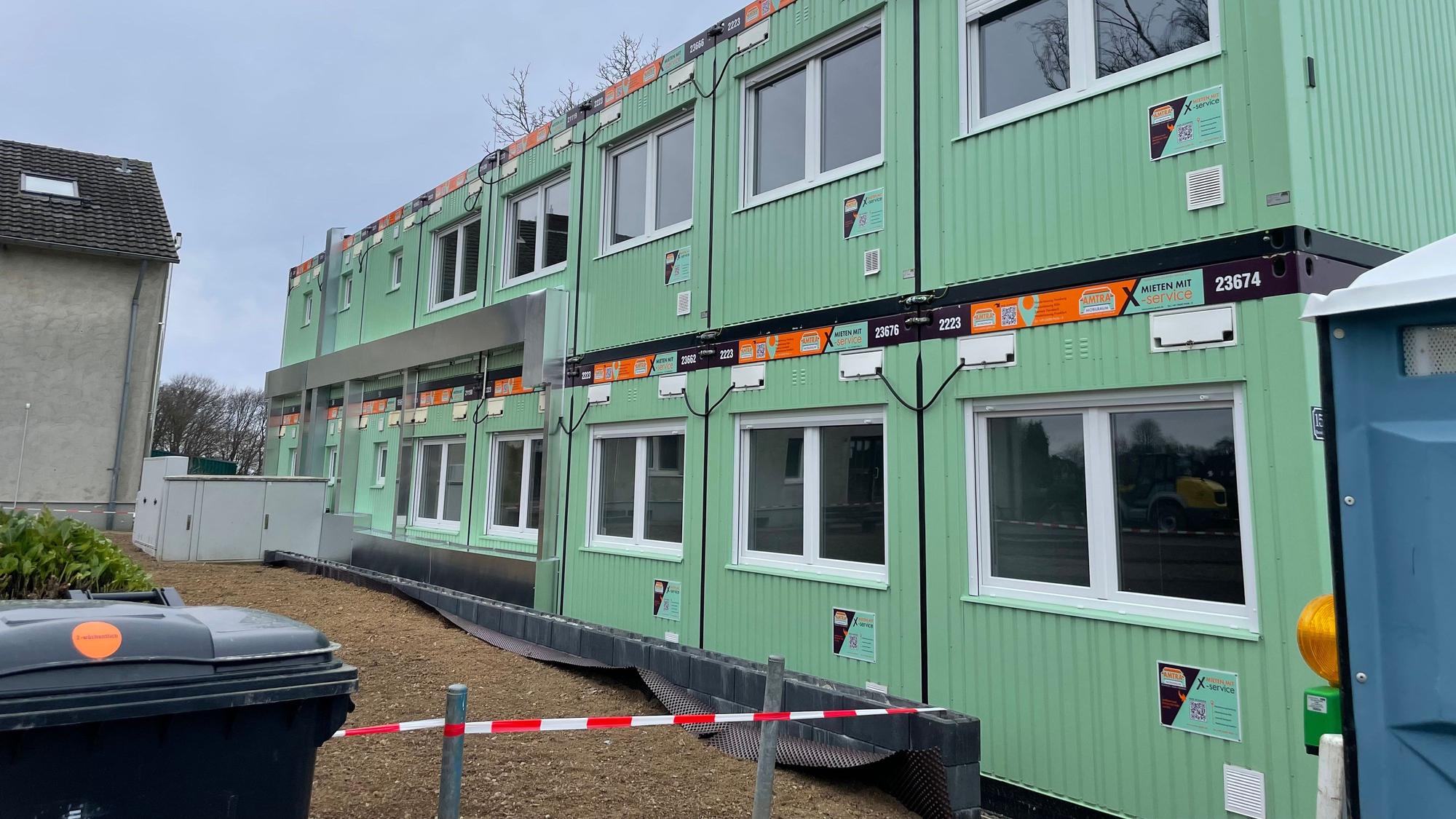 44 Geflüchtete sollen ab März 2025 in den neuen Containern in der Oberschmitte untergebracht werden.