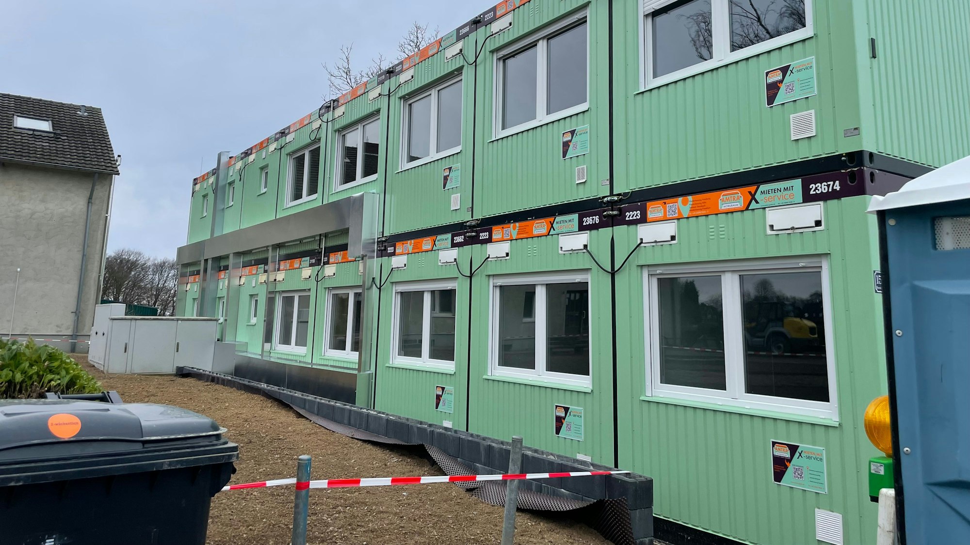 44 Geflüchtete sollen ab März 2025 in den neuen Containern in der Oberschmitte untergebracht werden.