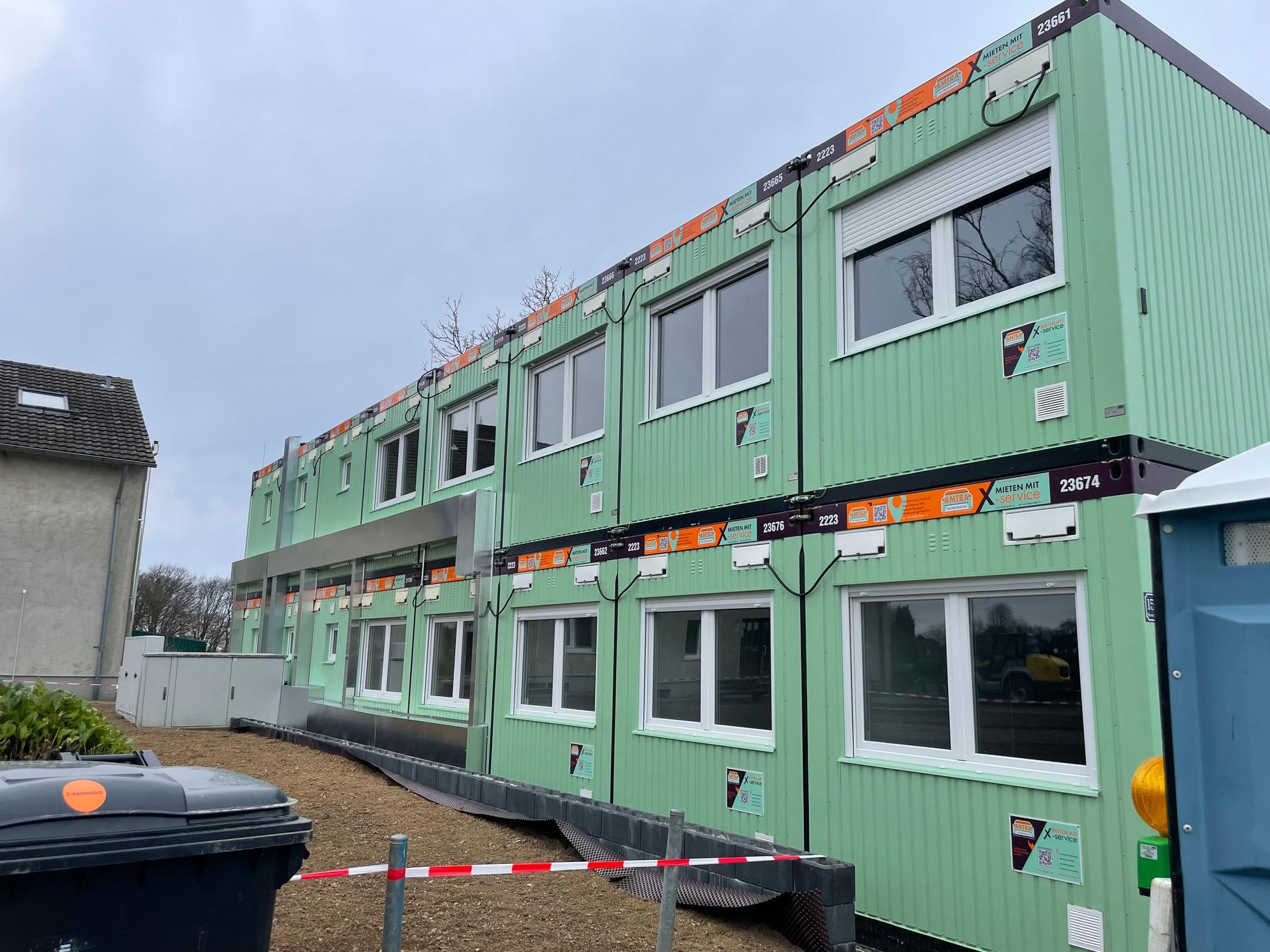 44 Geflüchtete sollen in den neuen Containern in der Oberschmitte untergebracht werden.