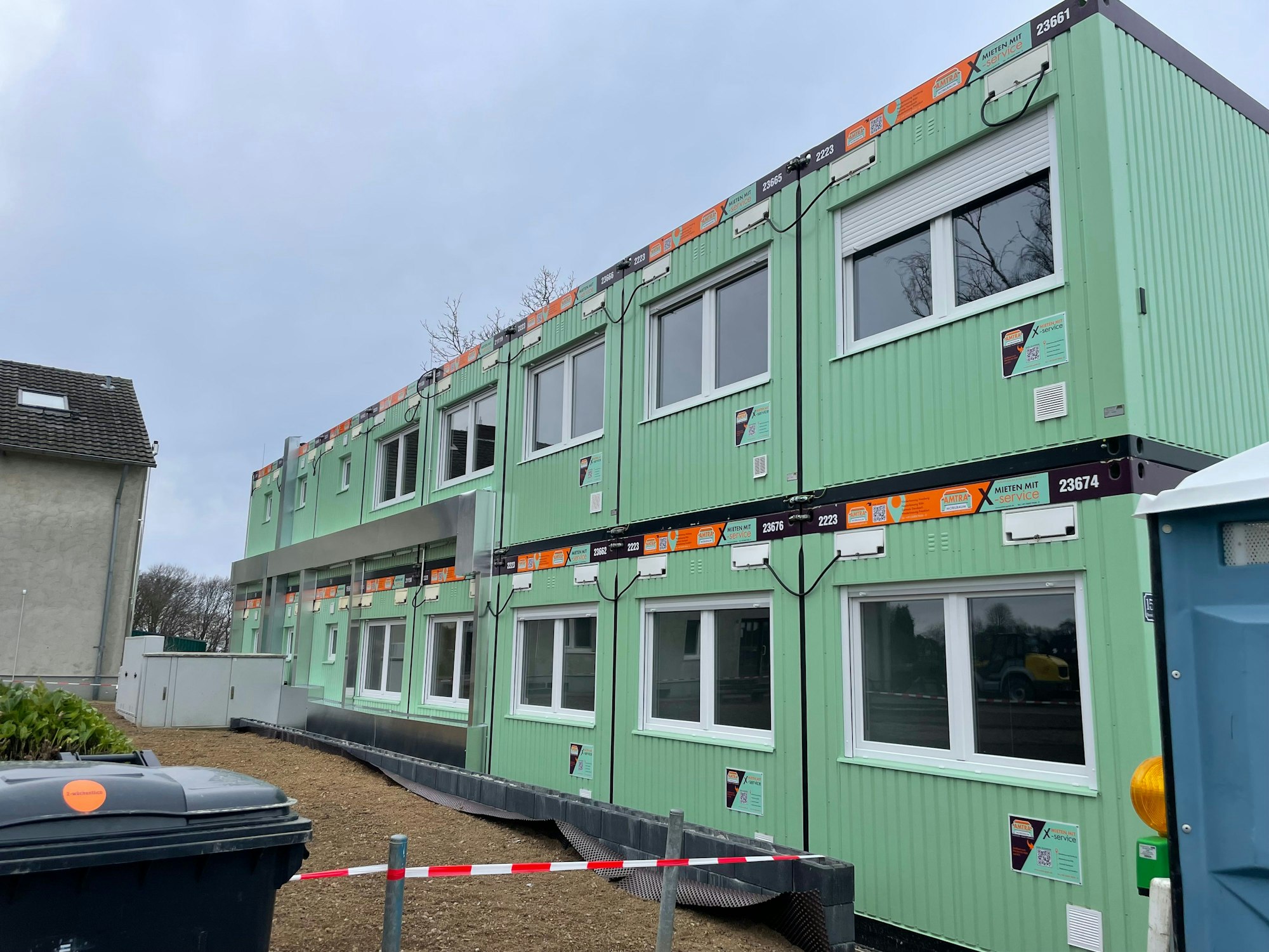 44 Geflüchtete sollen in den neuen Containern in der Oberschmitte untergebracht werden.