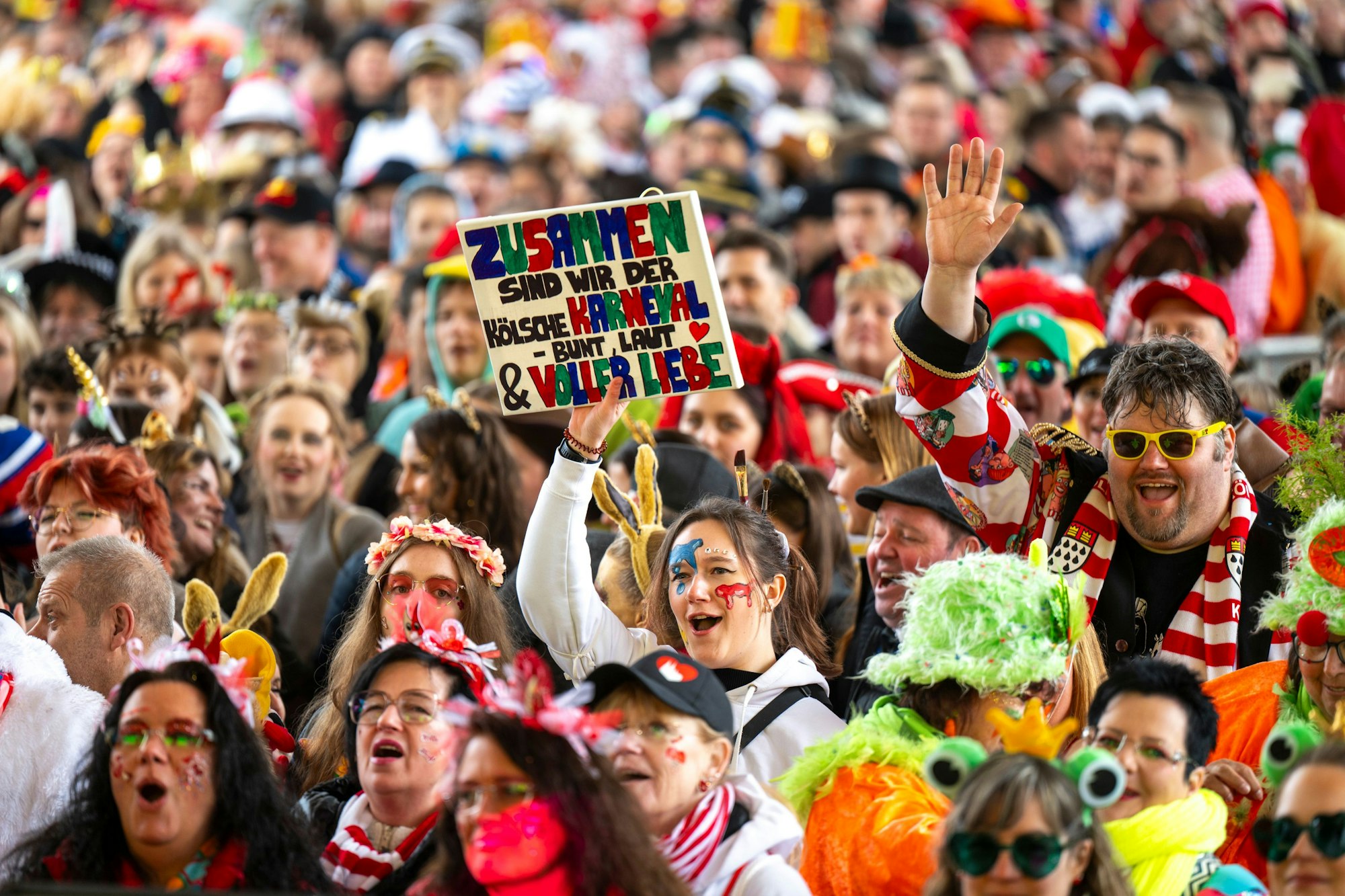 Das Publikum wünscht sich, dass der Karneval bunt, laut und voller Liebe ist.