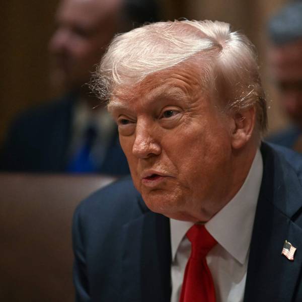 US-Präsident Donald Trump während der Kabinettssitzung im Weißen Haus.