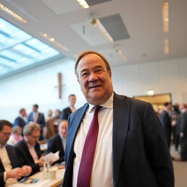 Ex-Ministerpräsident Armin Laschet (CDU) ist bei einer Veranstaltung zu sehen.