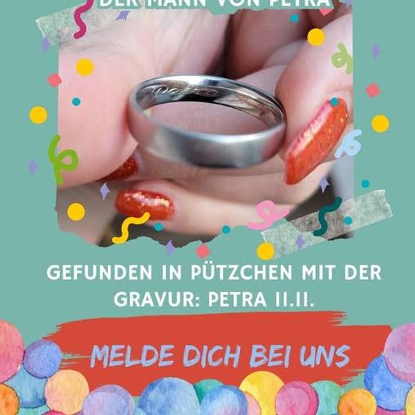 Der Post zu dem Jecken Ehering auf Facebook