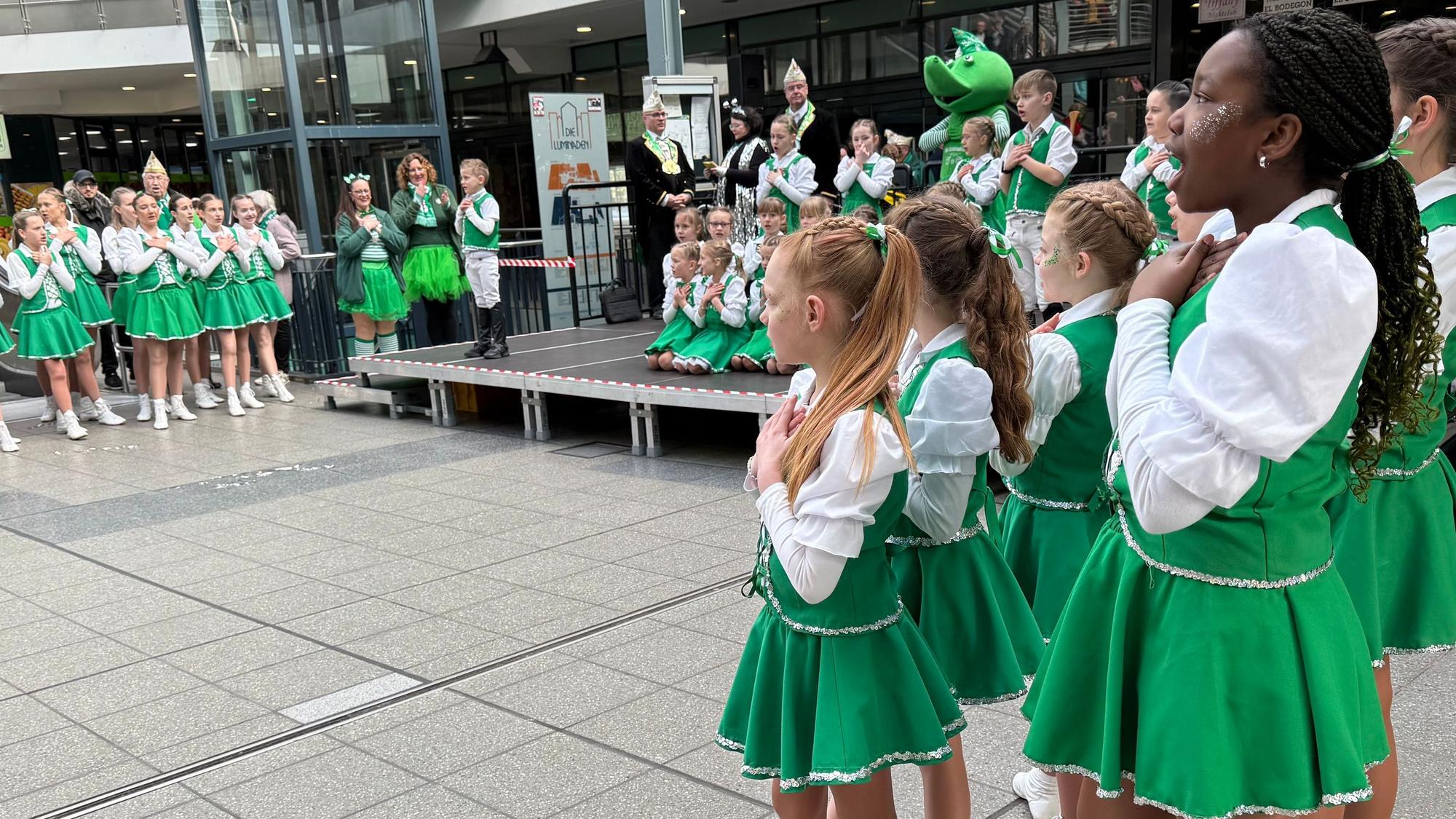 Die Schlebuscher Pänz beehrten den Luminadensturm zum ersten Mal.