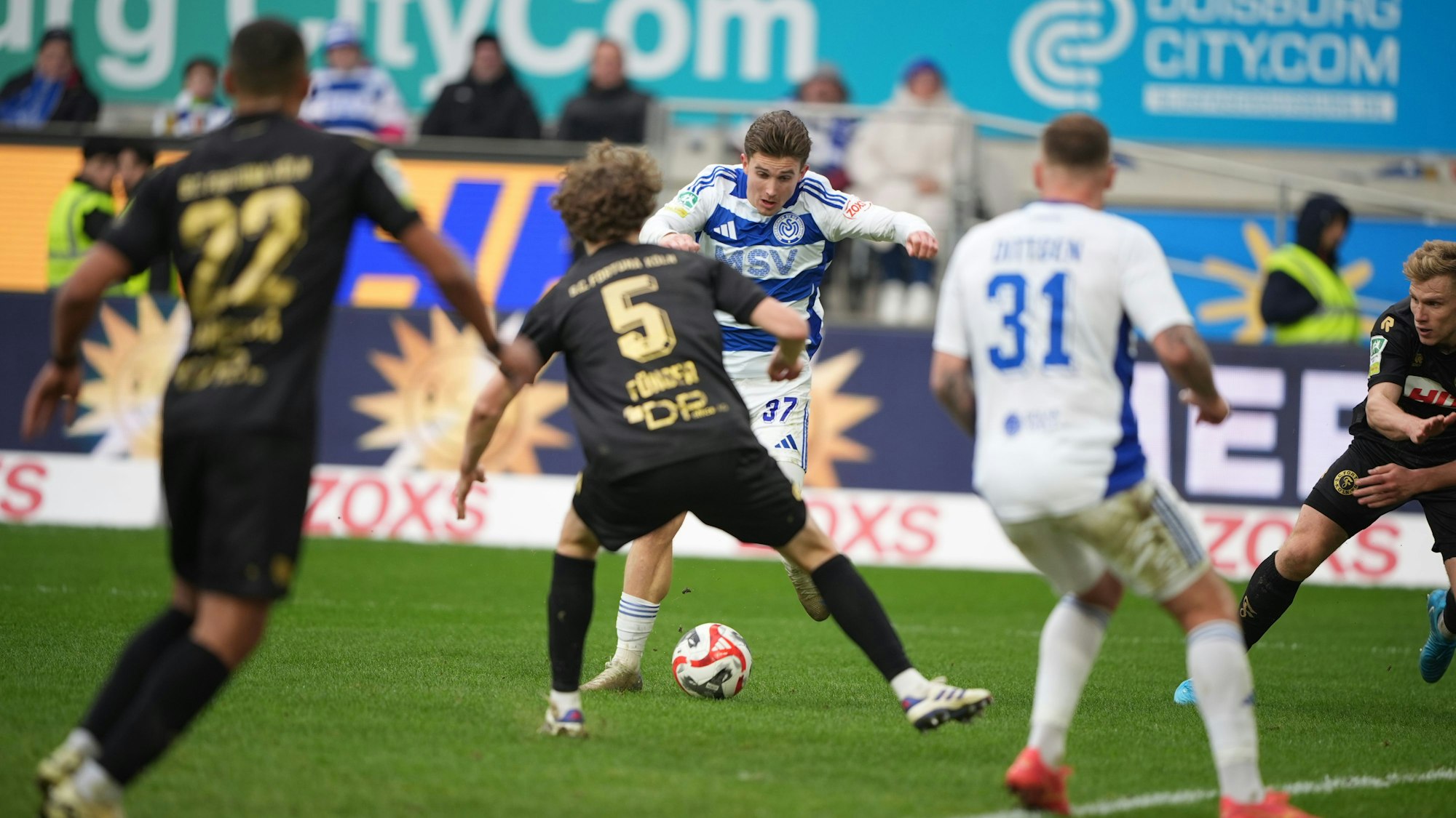 Fortuna Köln und der MSV Duisburg boten sich ein intensives Duell