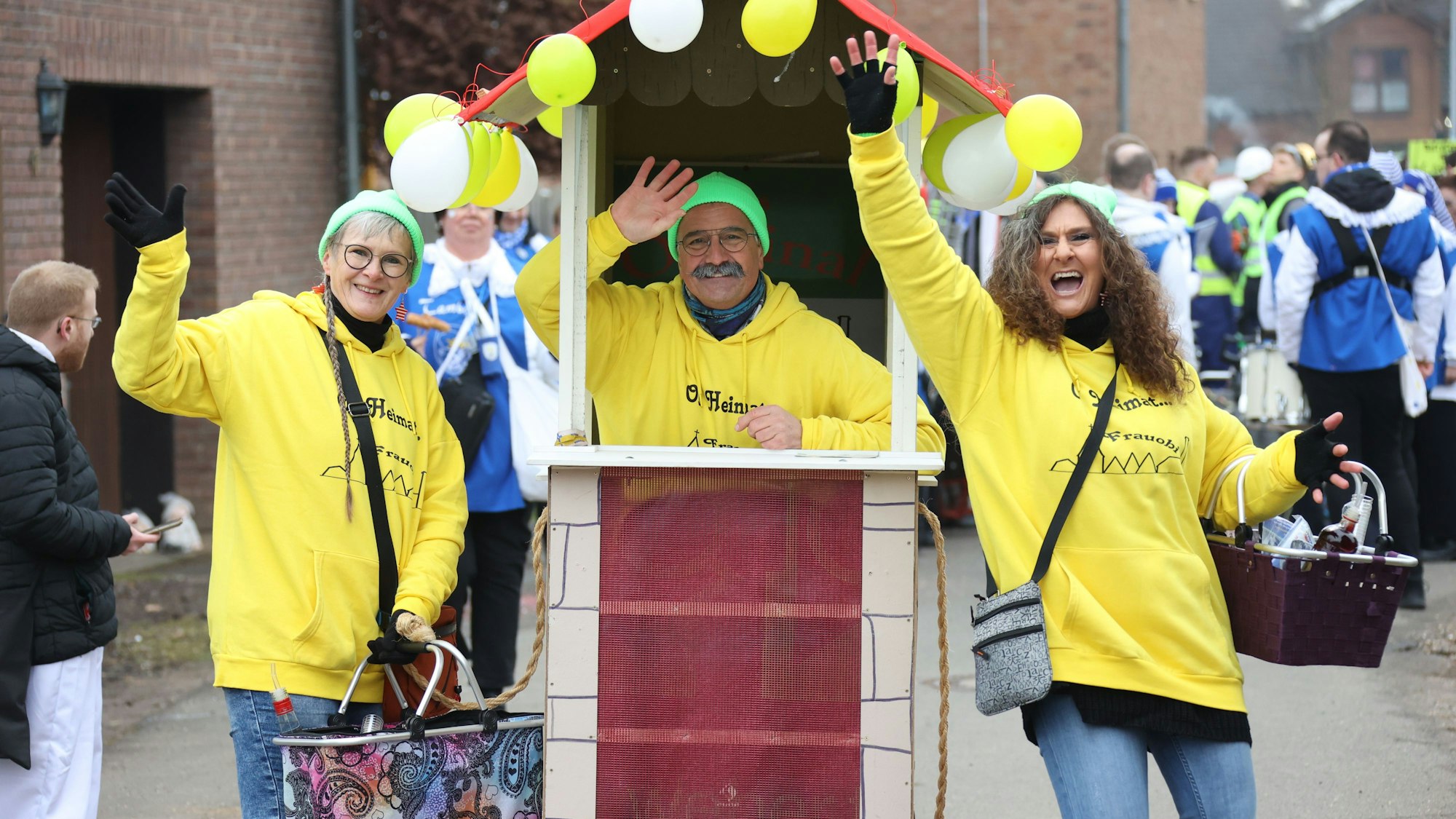 „Der Jäckel“ (M.). führt mit einigen Unterbrechungen schon seit 52 Jahren den Zug in Oberwichterich und Frauenberg traditionell an.
