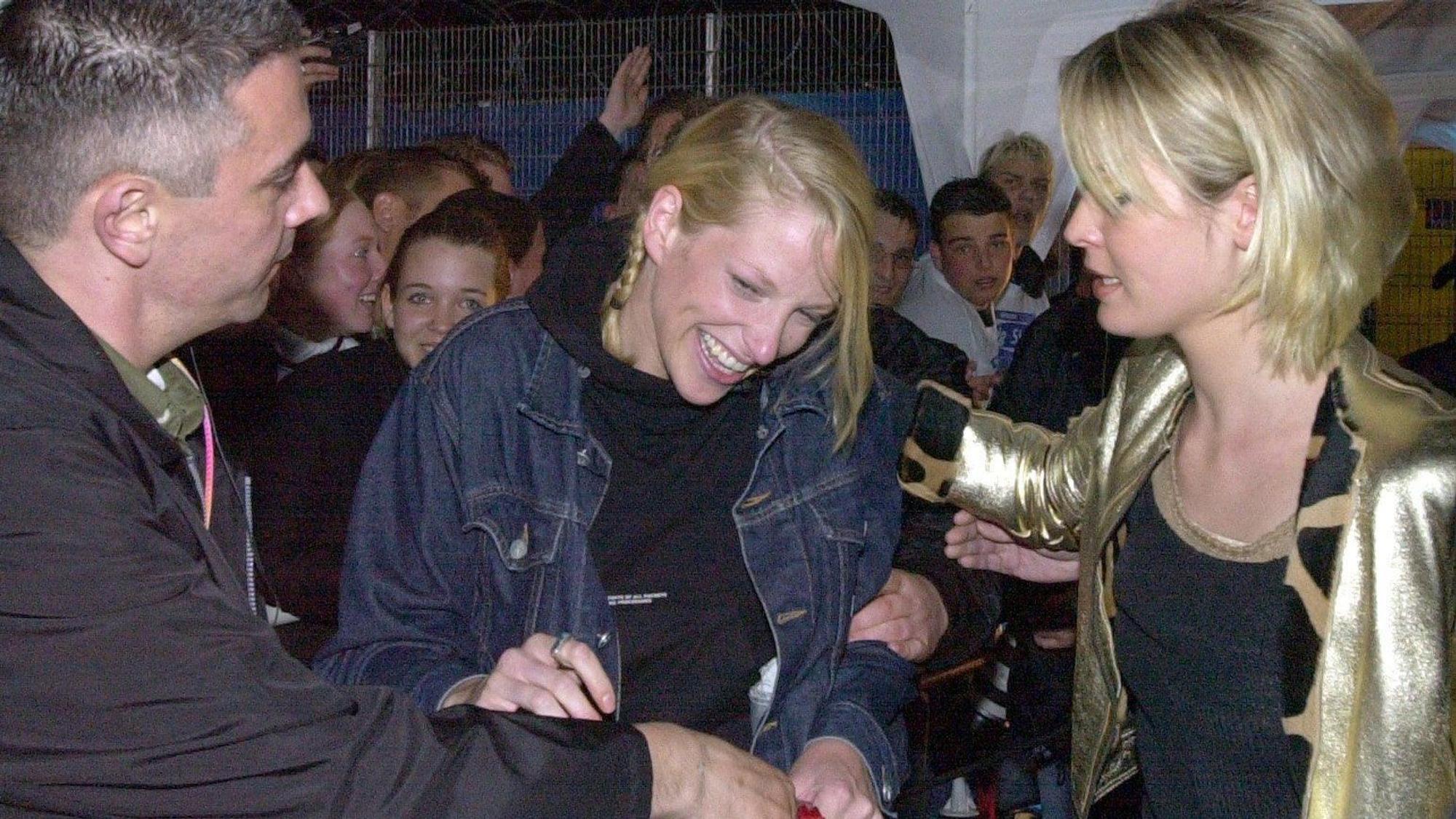 Kerstin bei ihrem Auszug aus dem „Big Brother“-Haus.