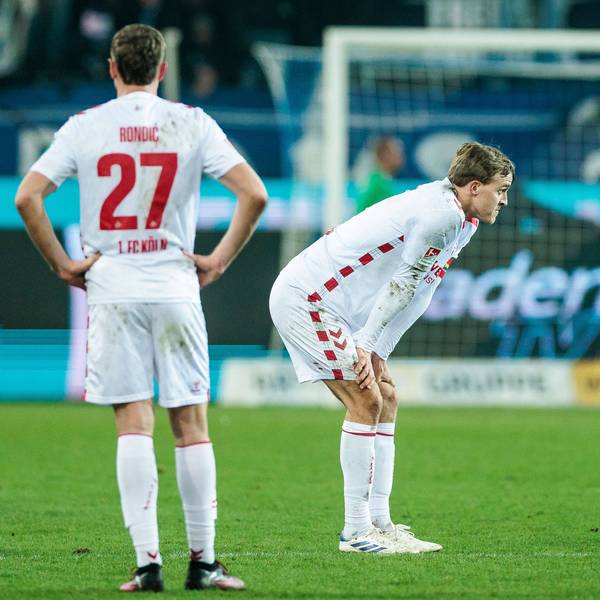 Imad Rondic und Kapitän Timo Hübers sind nach dem 0:1 in Karlsruhe frustriert.