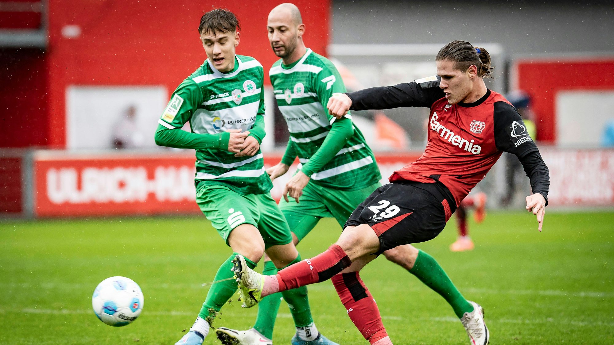 Testspiel Bayer 04 Leverkusen - Rot-Weiß Oberhausen, 05.01.2025 Artem Stepanov Bayer 04 Leverkusen, 29 Testspiel Bayer 04 Leverkusen - Rot-Weiß Oberhausen am 05.01.2025 im Ulrich Haberland Stadion in Leverkusen. DIE DFL-VORSCHRIFTEN VERBIETEN JEDE VERWENDUNG VON FOTOS ALS BILDSEQUENZEN UND/ODER QUASI-VIDEO. *** Test match Bayer 04 Leverkusen Rot Weiß Oberhausen, 05 01 2025 Artem Stepanov Bayer 04 Leverkusen, 29 Test match Bayer 04 Leverkusen Rot Weiß Oberhausen on 05 01 2025 at the Ulrich Haberland Stadium in Leverkusen THE DFL REGULATIONS PROHIBIT ANY USE OF PHOTOS AS IMAGE SEQUENCES AND OR QUASI VIDEO Copyright: xBEAUTIFULxSPORTS/AxelxKohringx