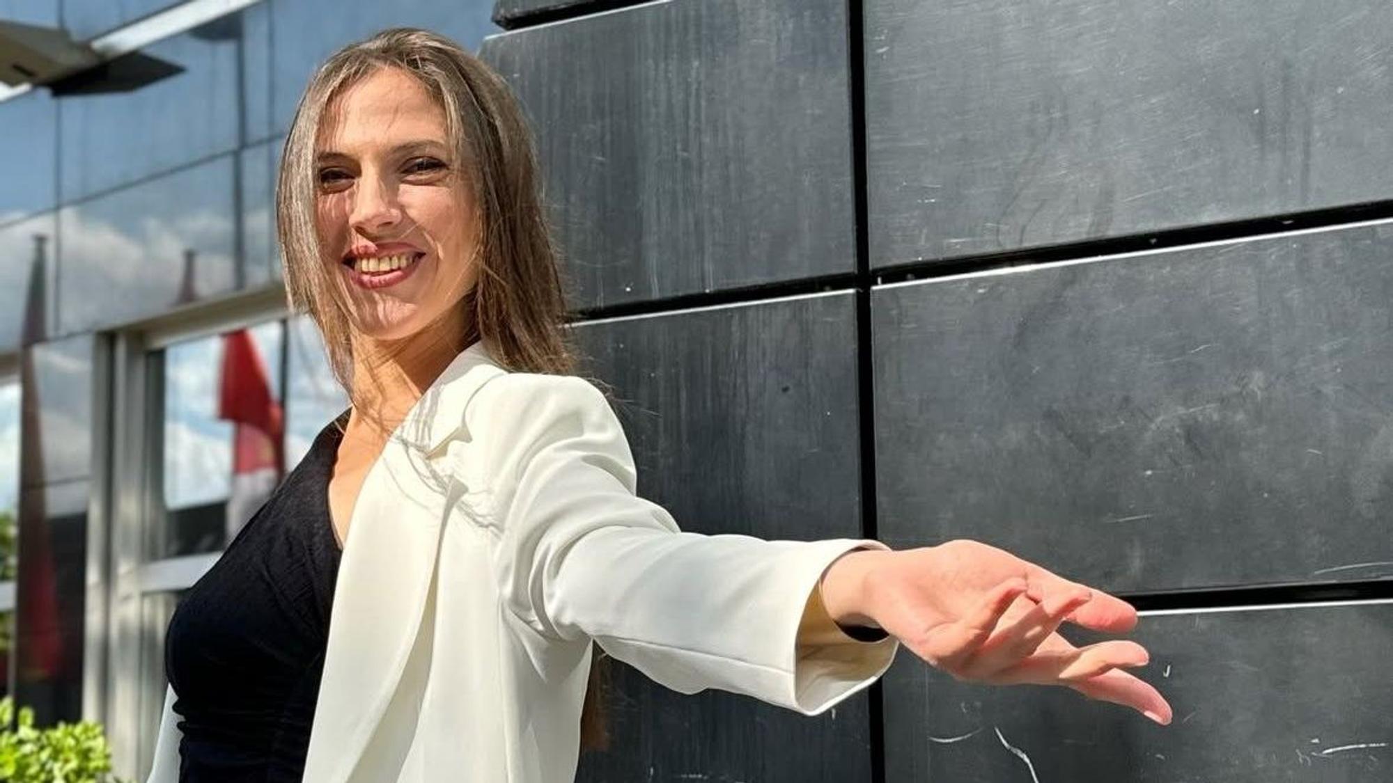 Auf dem Bild ist Olesia S. zu sehen.