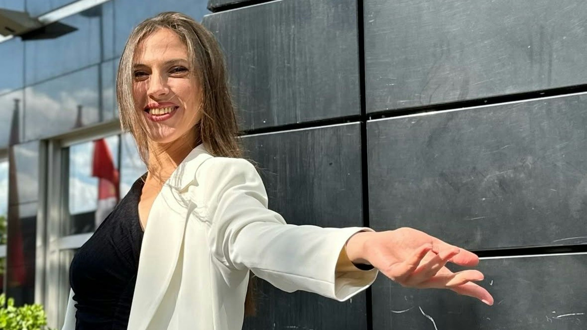 Auf dem Bild ist Olesia S. zu sehen.