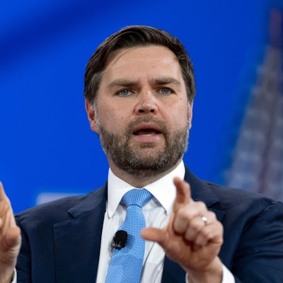 US-Vizepräsident J.D. Vance spricht auf der Conservative Political Action Conference (CPAC).