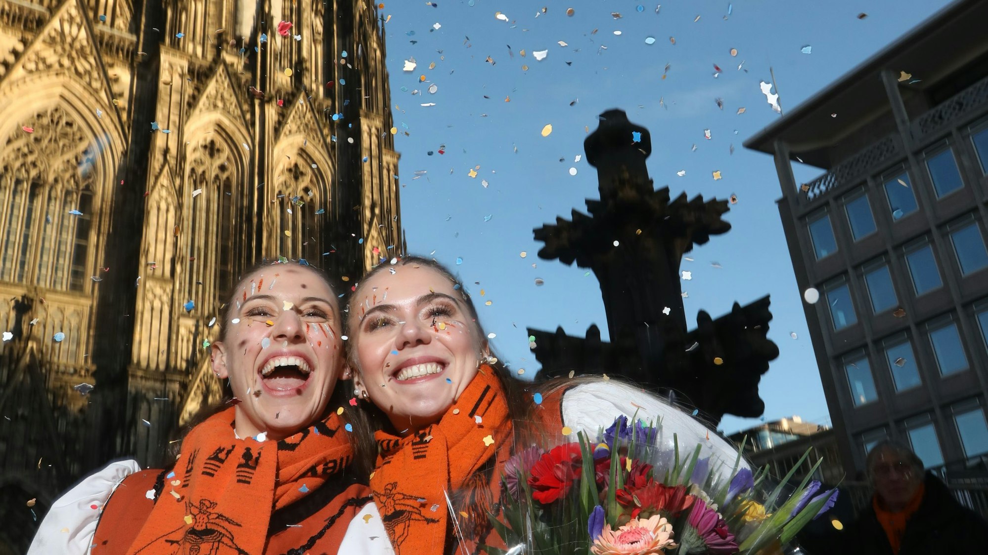 03.03.2025, Köln: Der Rosenmontagszug am Rosenmontag 2025. Foto: Arton Krasniqi