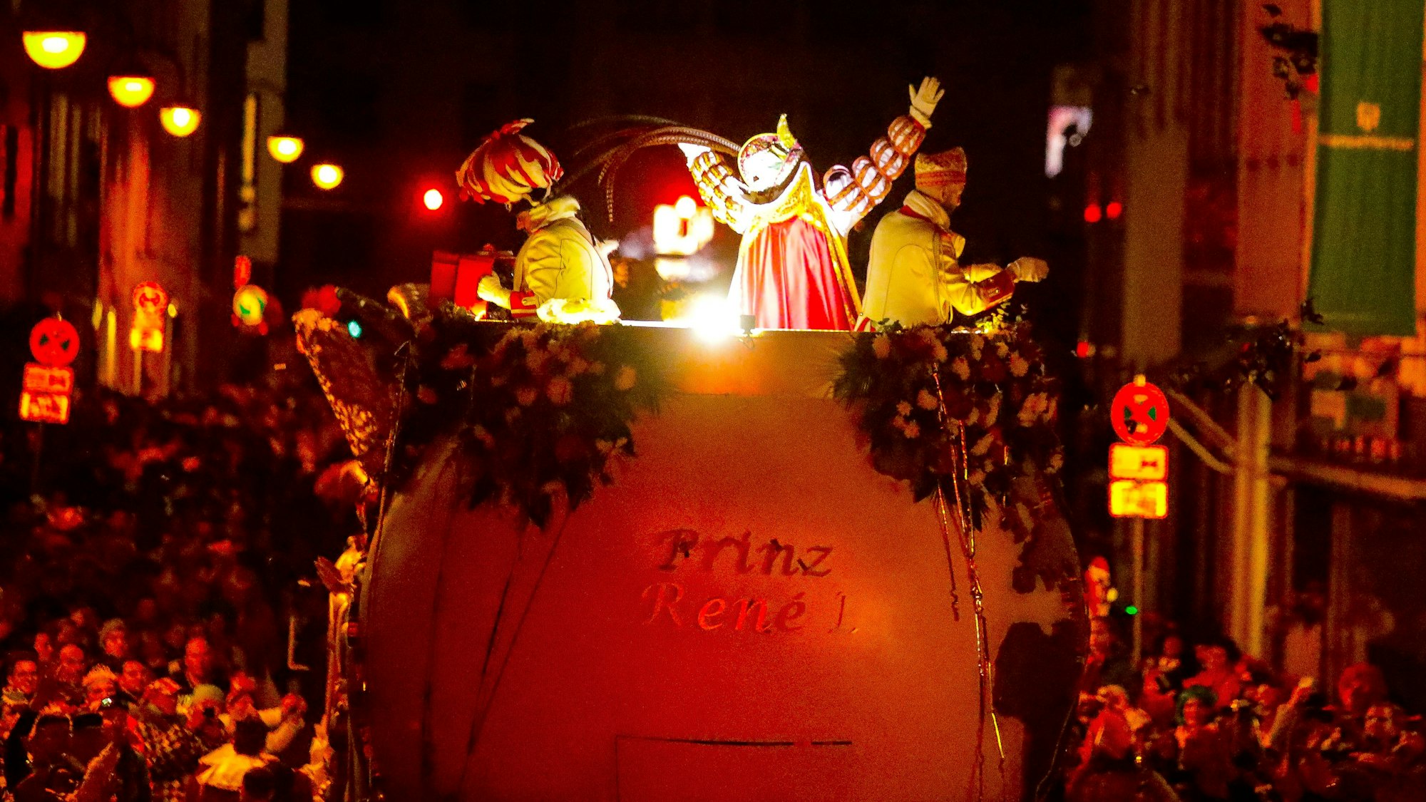 Ankunft von Prinz Rene in der Mohrenstrasse