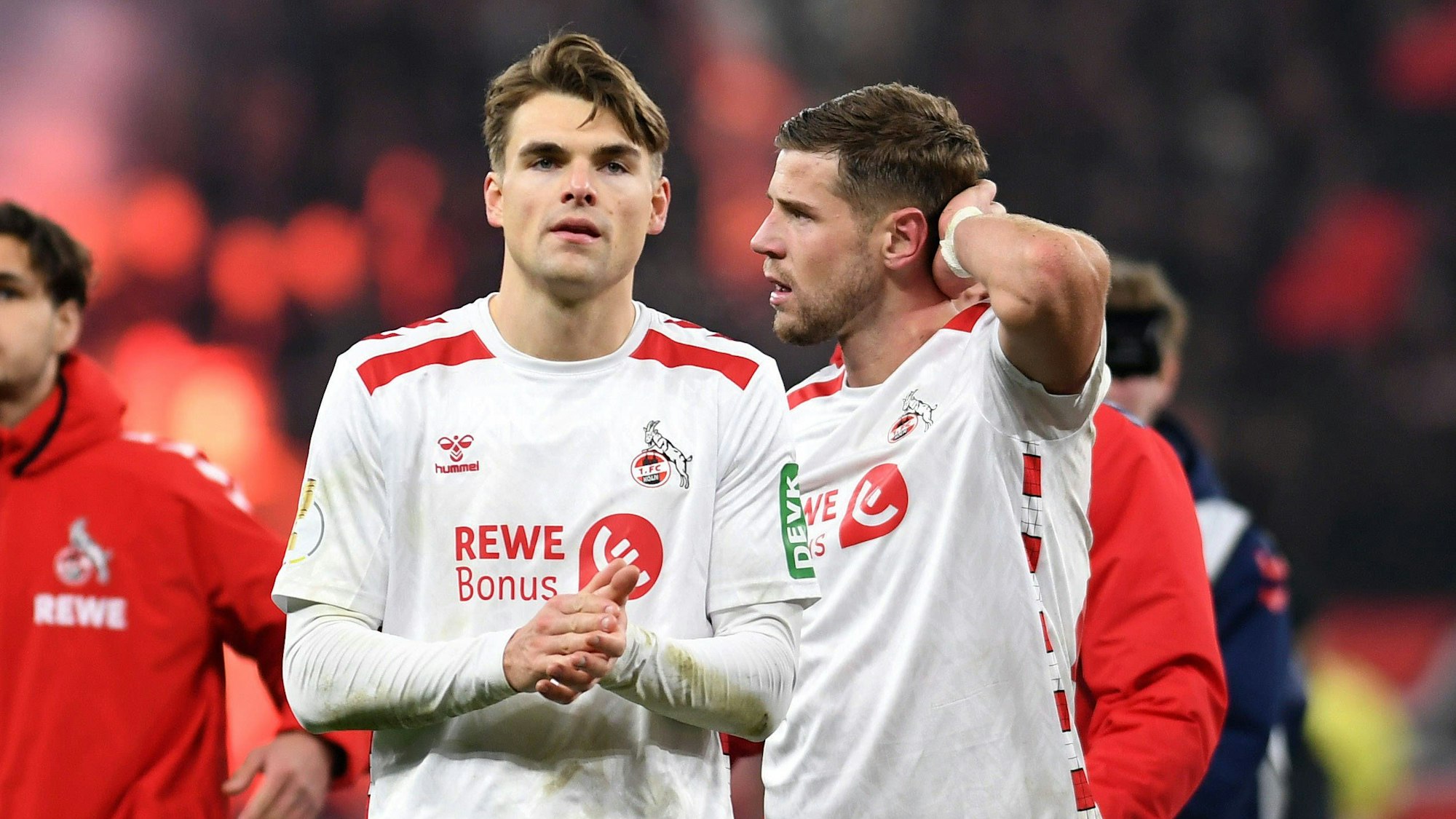 Joel Schmied (.l.) und Imad Rondic wechselten in der vergangenen Transferperiode zum 1. FC Köln.