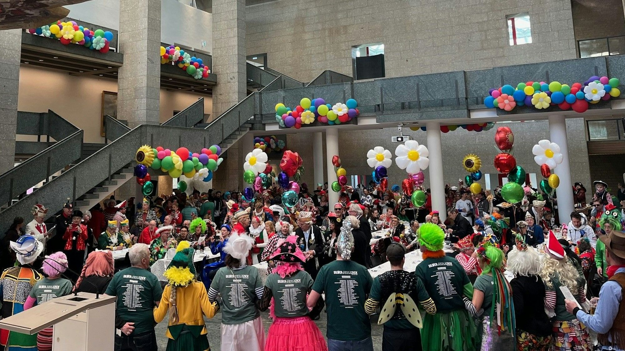 Die Rosenmontagsparty im Historischen Rathaus.