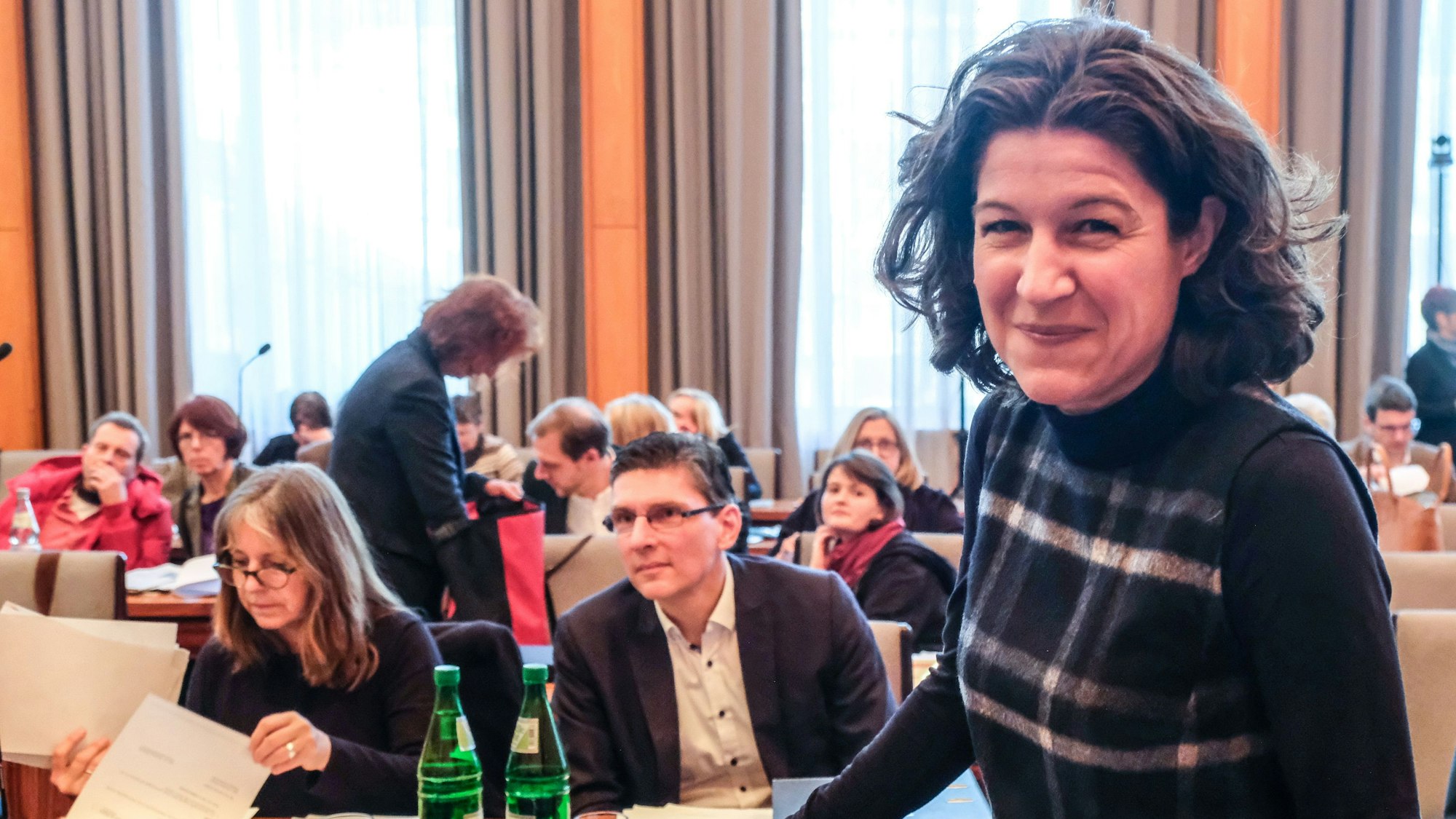 Kirsten Jahn bei ihrer letzten Ratssitzung als Fraktionsvorsitzende der Grünen am 14.02.2019