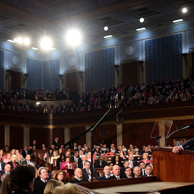 US-Präsident Donald Trump hält am späten Dienstagabend (Ortszeit) seine fast zweistündige Rede vor dem Kongress.