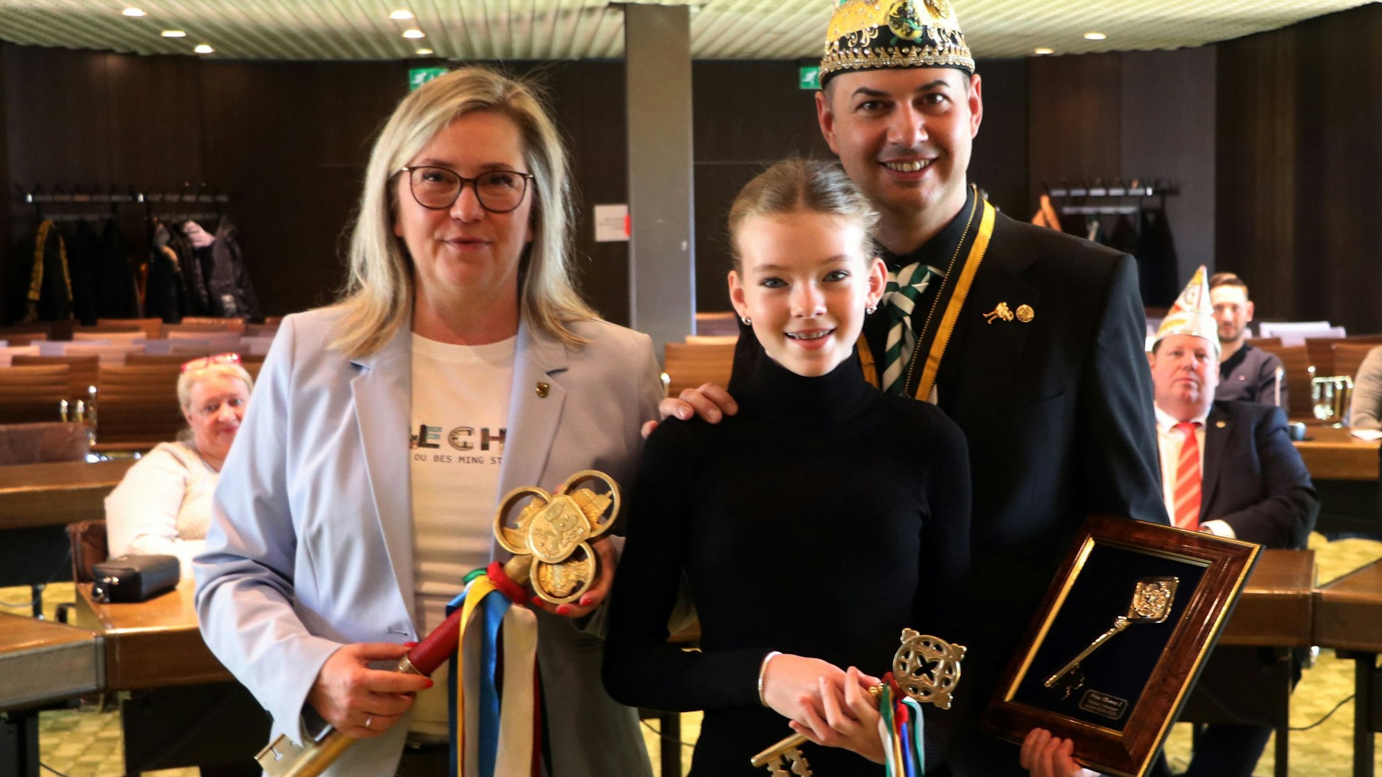 Zu sehen sind Thomas I., Lena I. und Susanne Stupp.