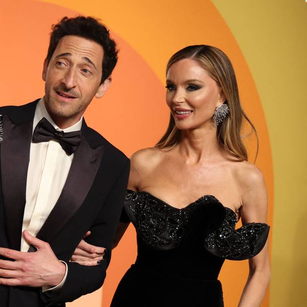 Adrien Brody und seine Freundin Georgina Chapmann bei den Oscars.