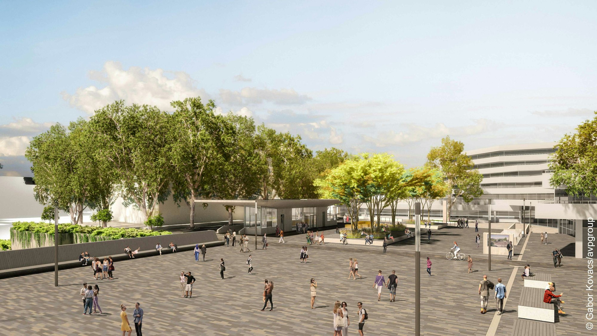 Visualisierung des Albertus-Magnus-Platzes