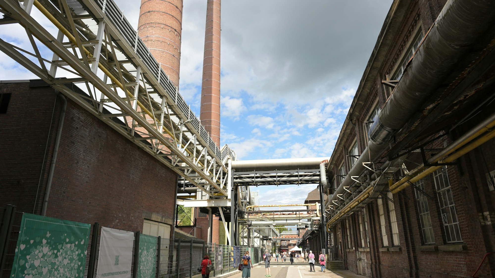 Das Foto zeigt das Zanders-Gelände, künftiges Wohngebiet von Bergisch Gladbach