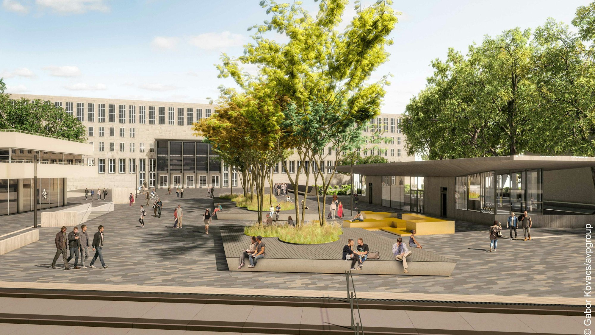 Visualisierung des Albertus-Magnus-Platzes