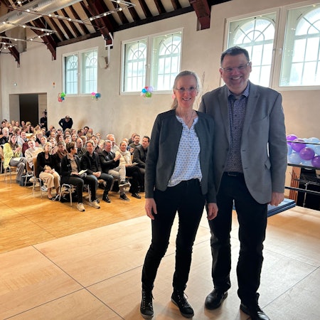 Gabriele Pflieger mit ihrem kommissarischen Nachfolger Frank Lathe.