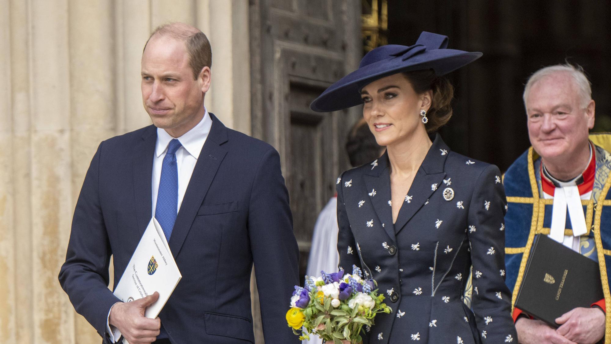 Prinz William und Prinzessin Kate beim Gottesdienst zum Commonwealth Day 2023 in der Westminster Abbey.