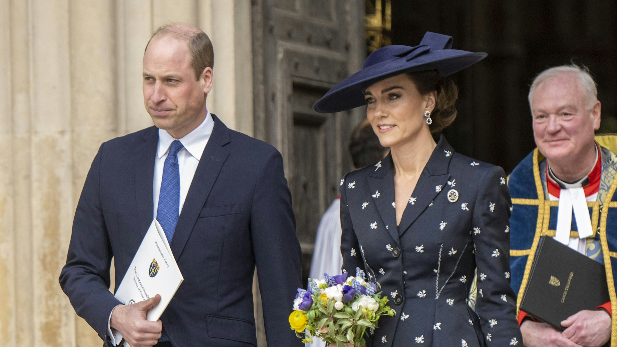 Prinz William und Prinzessin Kate beim Gottesdienst zum Commonwealth Day 2023 in der Westminster Abbey.