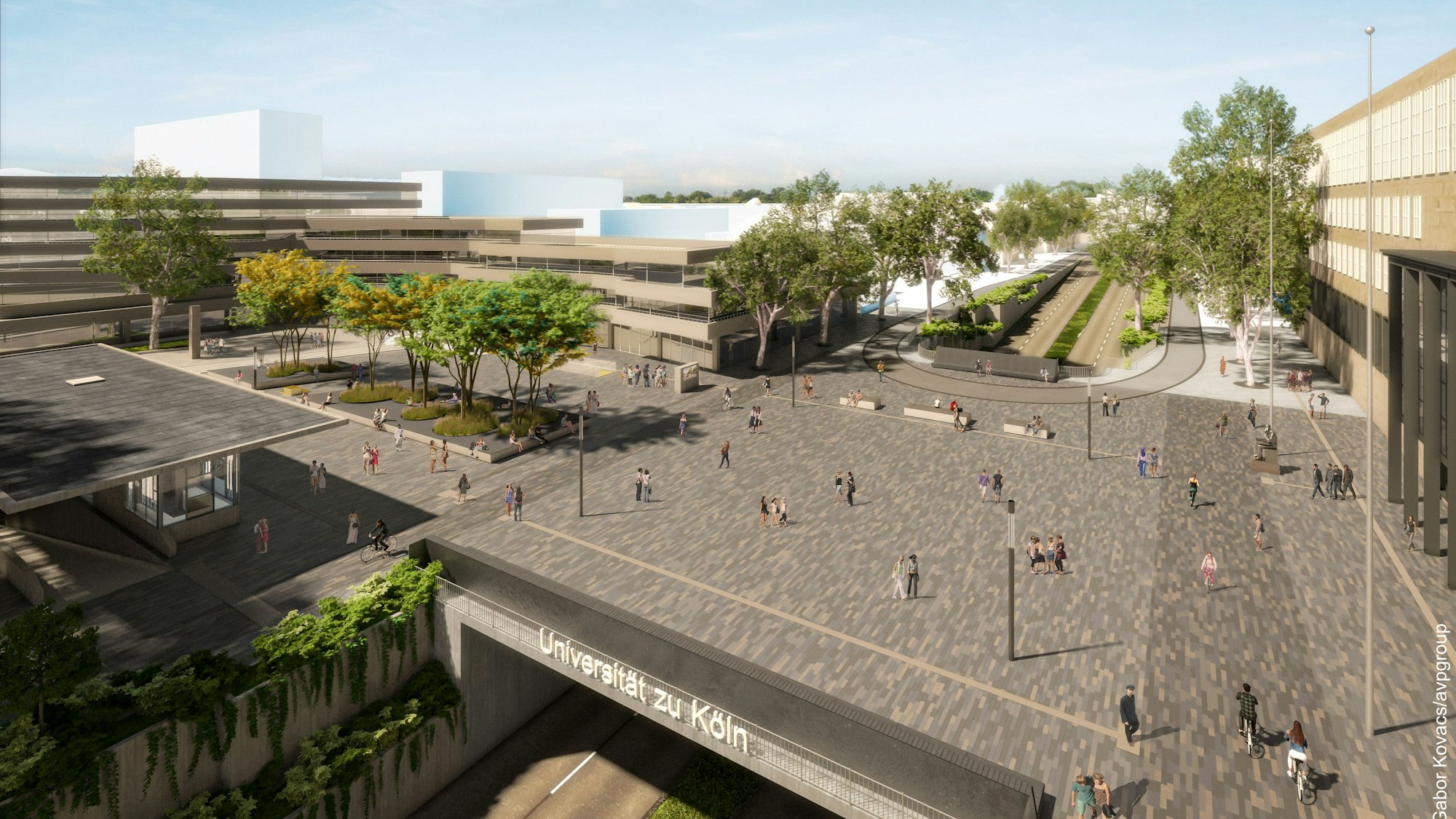 Visualisierung des neuen Albertus-Magnus-Platz