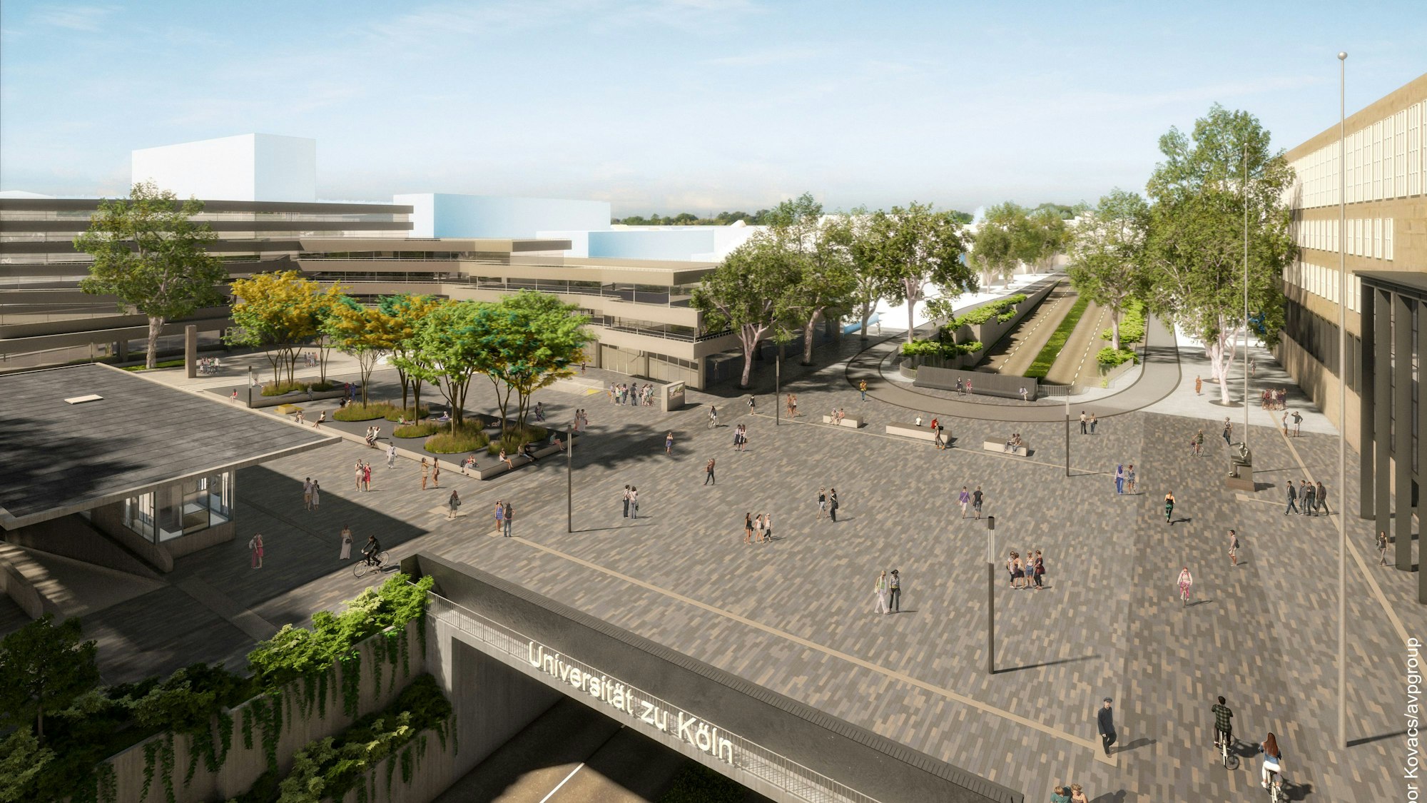 Visualisierung des Albertus-Magnus-Platz