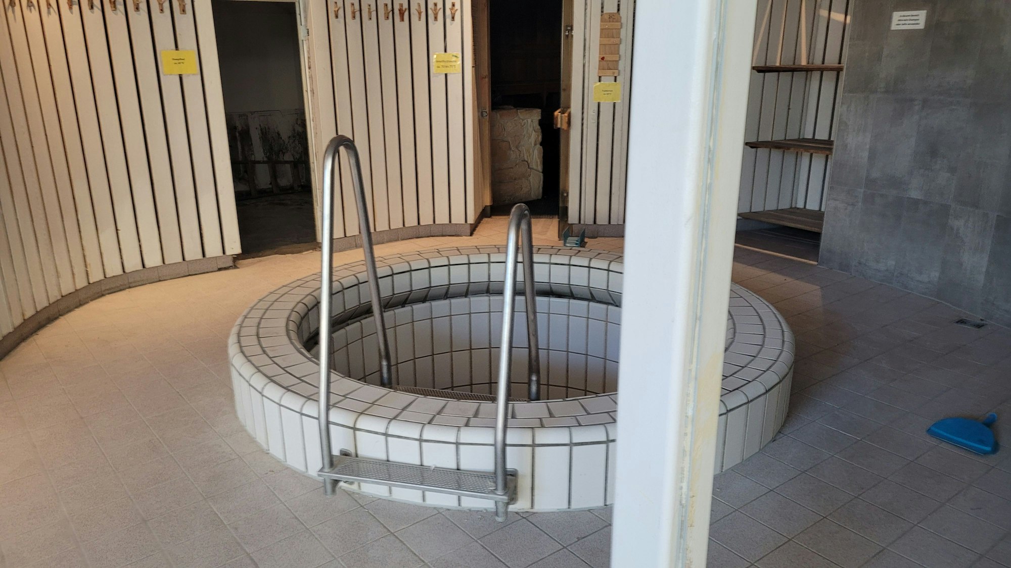 Die Sauna wird saniert