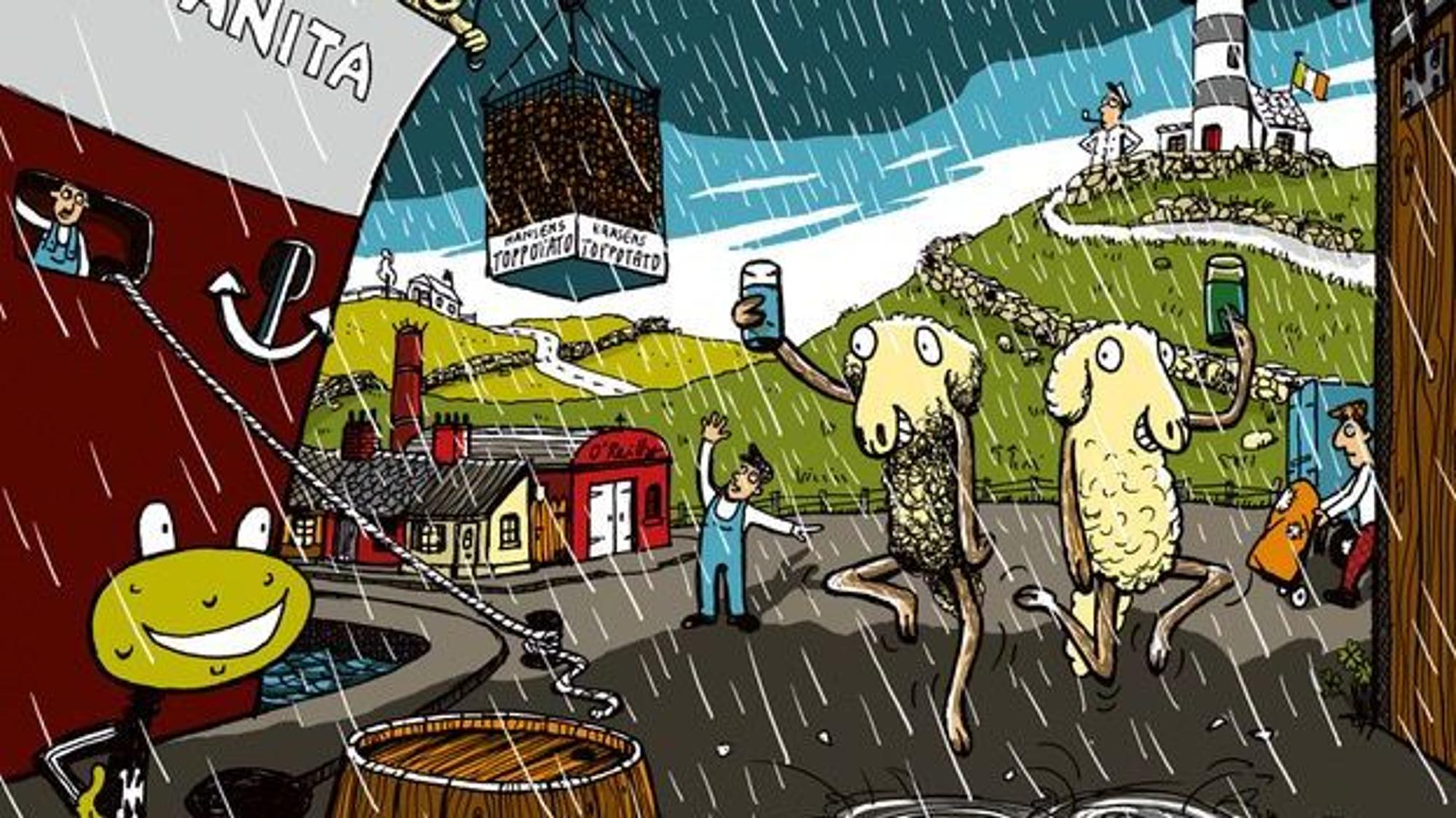Szene aus „Kuno Knallfrosch rockt Europa“