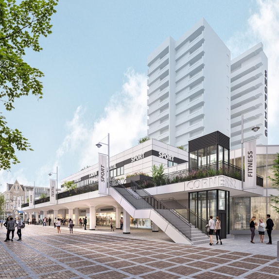 So soll das „Corner82“ in Wiesdorf einmal aussehen.