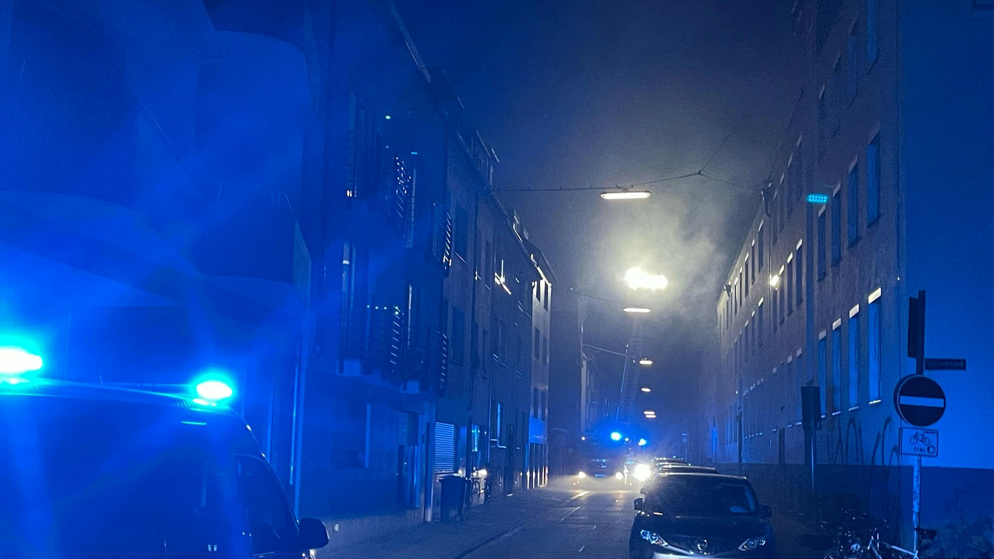 Ein Feuerwehr-Einsatz in der Kölner Innenstadt.